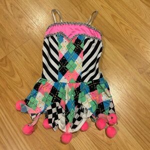 dansco colorful puppet style dance costume large child